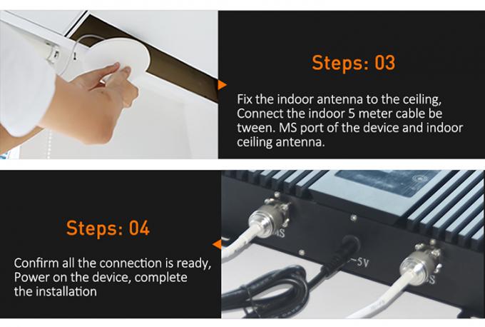 높은 게인 80dB 트라이 밴드 중계기 2G 3G 4G 셀 방식 증폭기 10