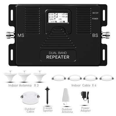 주문 70dB는 2G 3G 4G 리피터 증폭기 Band5 Band2에게 850MHz 1900MHz를 가져다 줍니다 온라인 제품