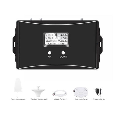 주문 70dB 게인 모바일 신호 부스터들 이중 대역 800MHz 1800MHz 중계기 온라인 제품
