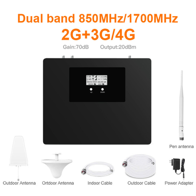 850MHz 1700MHz 이중 대역 신호 증폭기 휴대폰 중계기