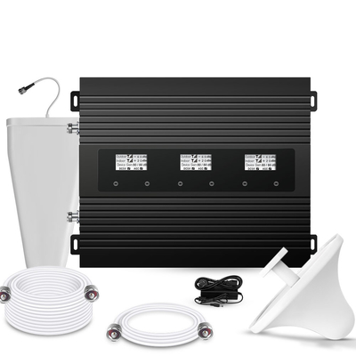 80dB 휴대폰 승압 증폭기 트라이 밴드 900MHz 1800MHz 2100MHz