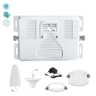 듀얼 밴드 850MHz 2100MHz 3G 신호 증폭기 휴대폰 레인지확장기